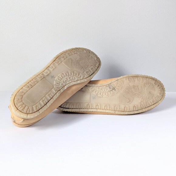 🇨🇦 Vintage Hiawatha By Bastien Boat Shoes / Hard Sole Moccasins Made In Canada - Picture 6 of 10